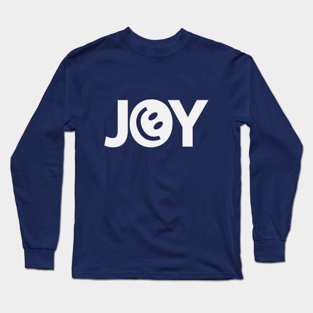 Joy feeling joy typography design Long Sleeve T-Shirt by DinaShalash